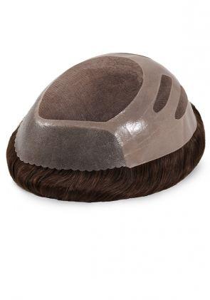 Genesis | Tupé para Hombre de Monofilamento y Perímetro de Poliuretano. Altamente Durable y Transpirable