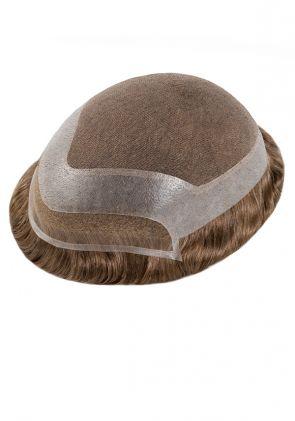 Neo|Prótesis Capilar para Hombre de Encaje Frontal con Perímetro de Piel Transpirable y de Fácil Colocación. Contorno Frontal Tipo A